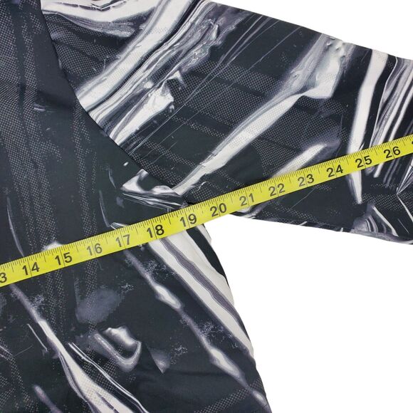 NIKE Jacket Womens Small Black SHIELD FLASH REFLECTIVE Windbreaker Geometric - Picture 4 of 9